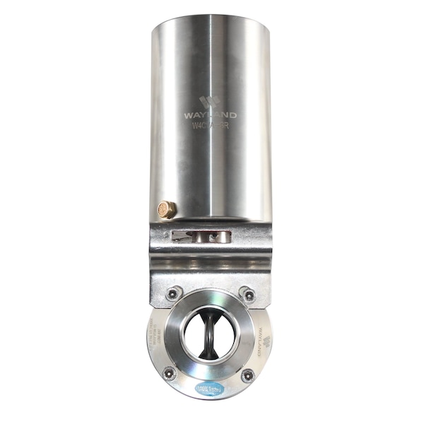 Wayland 1in BUTT-WELD BUTTERFLY VALVE W/ SPRING RETURN ACTUATOR - NORMALLY CLOSED - EPDM -316L W6BFVBW-E-1-SRC - main